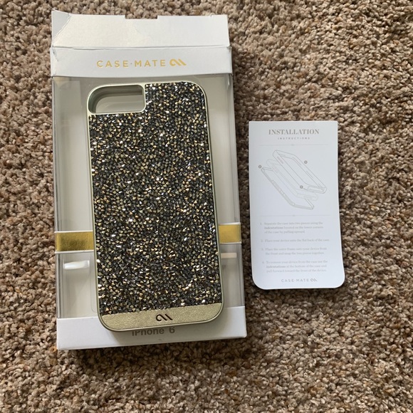 Genuine crystal and leather iPhone 6 case - Picture 4 of 8